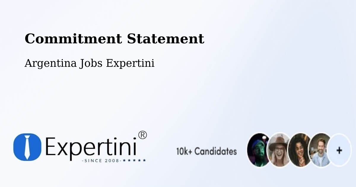 Corporate Commitment – General San Martín - Argentina Jobs Expertini